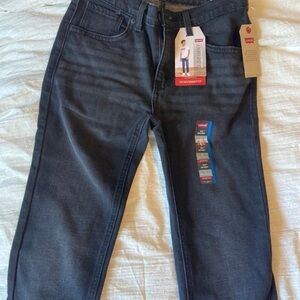 Levi's Jeans 510 Skinny Black Youth Size 16 Reg W28 L30 Adjustable Waist